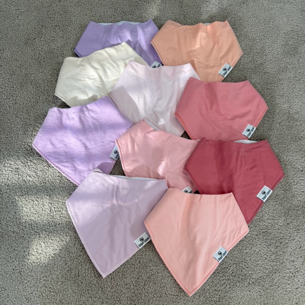 Colorful Baby Bandana Diaper Squad Bibs Set